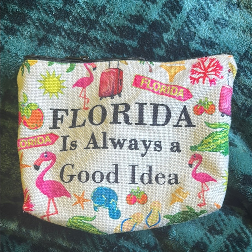 Colorful Florida Themed Pouch